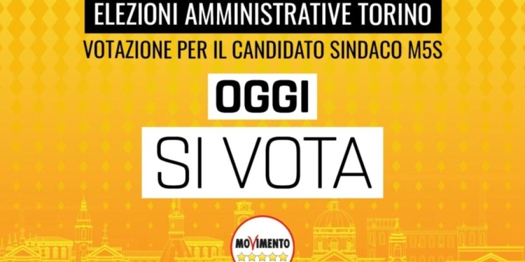 voto M5s per candidato sindaco Torino