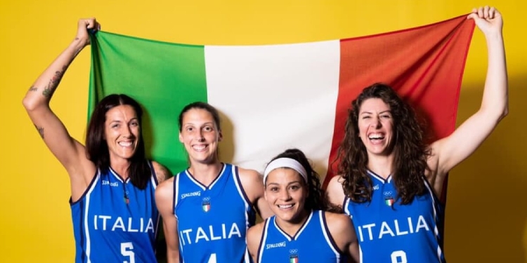 Diretta Italia Cina, quarti basket 3x3 donne Olimpiadi 2020 Tokyo (da facebook.com/FIPufficiale)