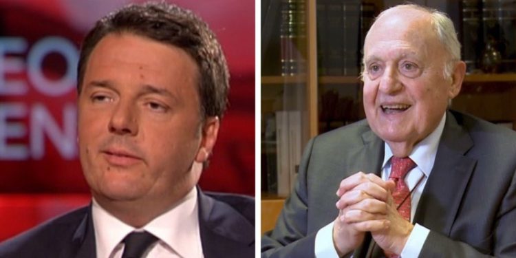 Matteo Renzi e Paolo Savona