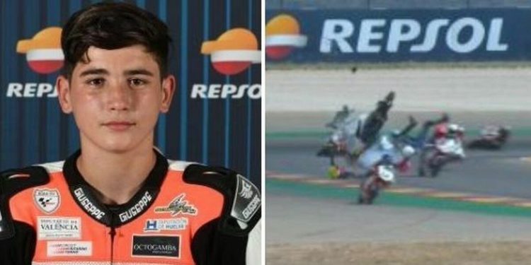 Hugo Millan, pilota moto 14enne morto dopo incidente