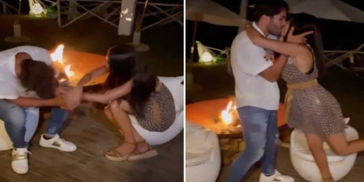 Screenshot da video -Luciano Punzo, Manuela Carriero (Temptation island)