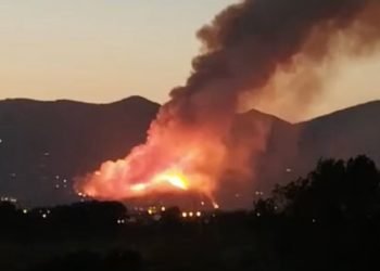 Incendio a Vicopisano (Foto: da YouTube)