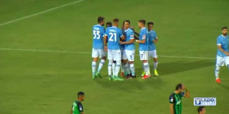 Lazio Sassuolo, amichevole (foto da screen YouTube)