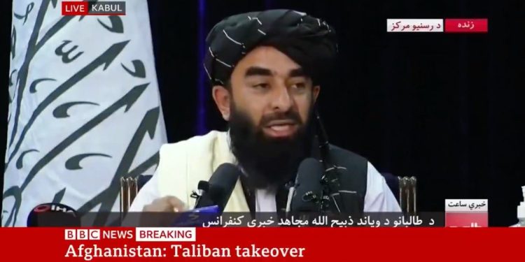 Zabihullah Mujahid, portavoce talebani