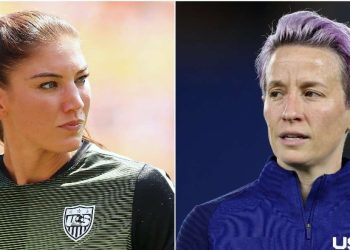 Hope Solo (a sinistra) e Megan Rapinoe (da Twitter)