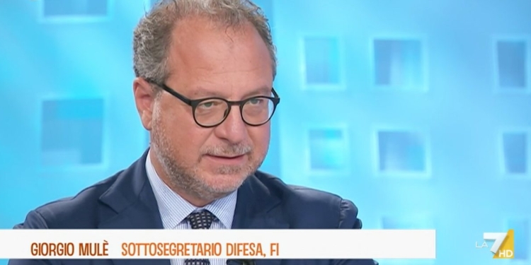 Giorgio Mulè, sottosegretario della Difesa, a La7