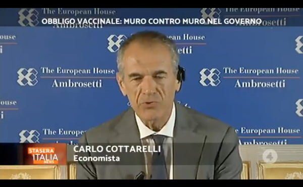 Carlo Cottarelli a Stasera Italia