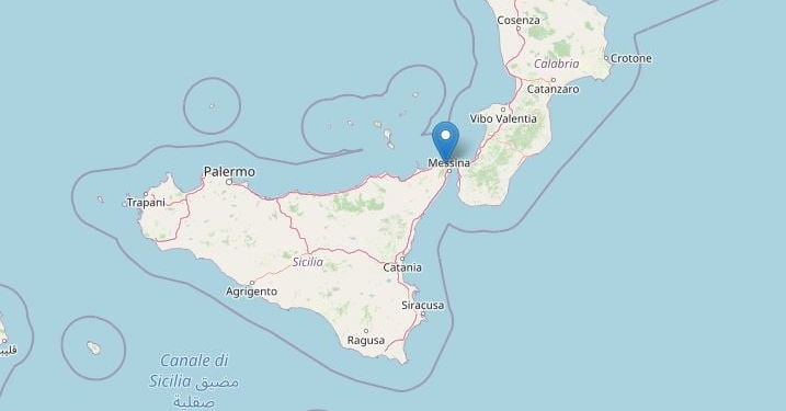 Terremoto oggi a Messina