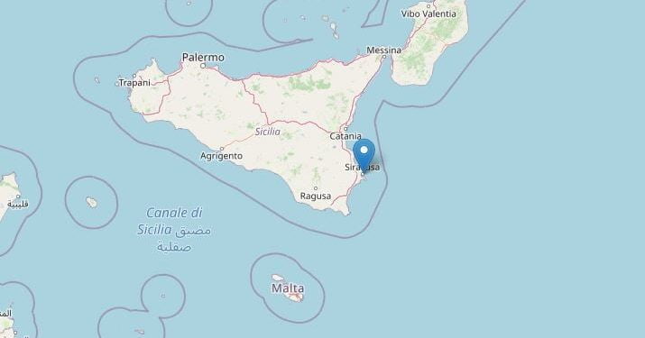 Terremoto a Siracusa, Ingv