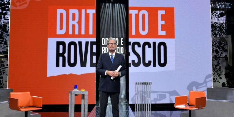 Paolo Del Debbio conduce Dritto e Rovescio