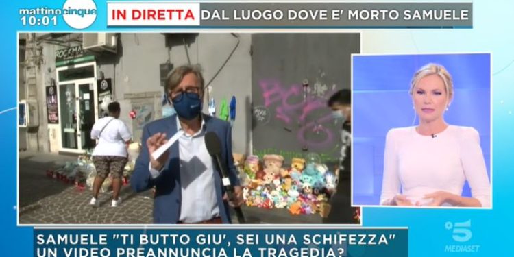 Bimbo morto a Napoli (screen Mattino 5)