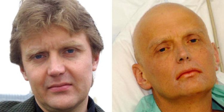 Litvinenko prima e dopo l'avvelenamento