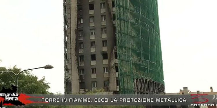 Incendio grattacielo Milano, Lombardia Nera