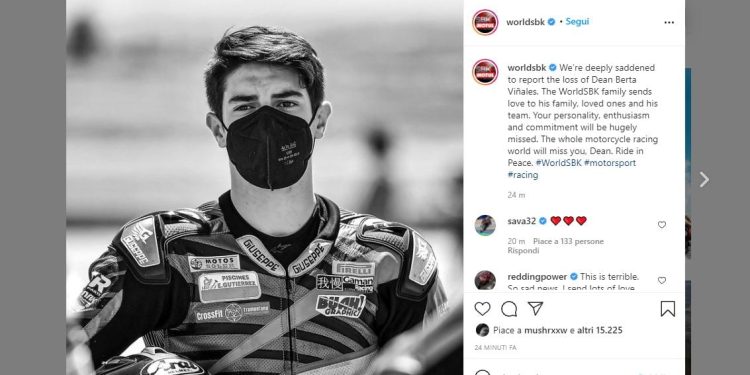 Dean Berta Vinales, Instagram Superbike