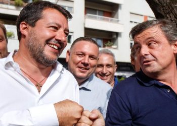 Matteo Salvini e Carlo Calenda (Foto: LaPresse)