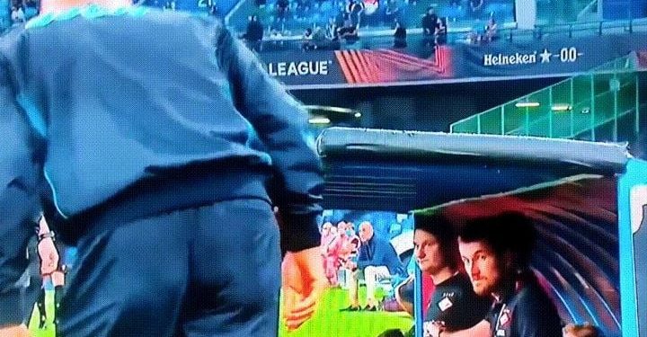 Spalletti durante Napoli Spartak Mosca (Twitter)