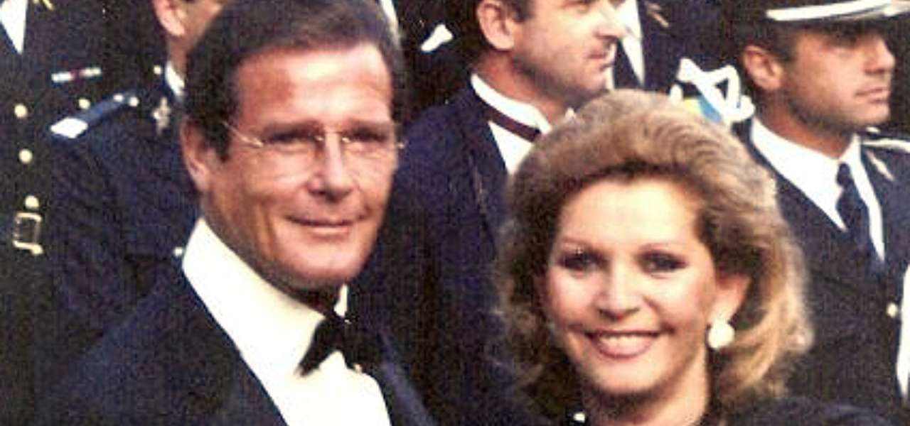 Roger Moore e la terza moglie Luisa Mattioli (Instagram)