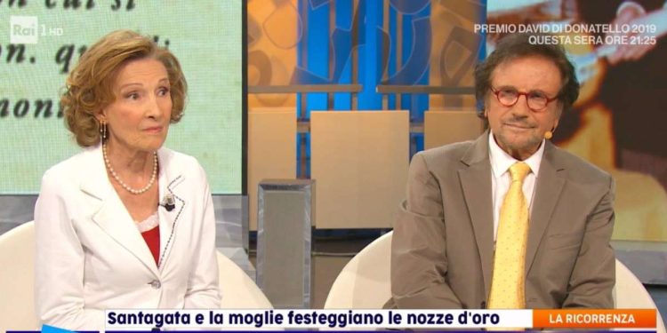 Toni Santagata e la moglie Giovanna Isola