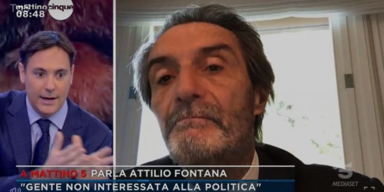 Attilio Fontana a Mattino 5