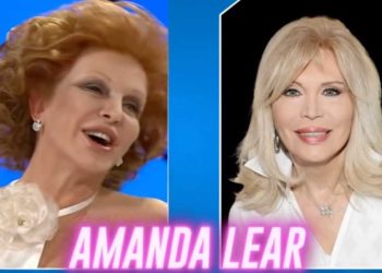 Alba Parietti è Amanda Lear