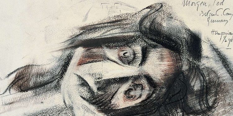 Congdon, disegno fatto nel lager nazista di Bergen Belsen