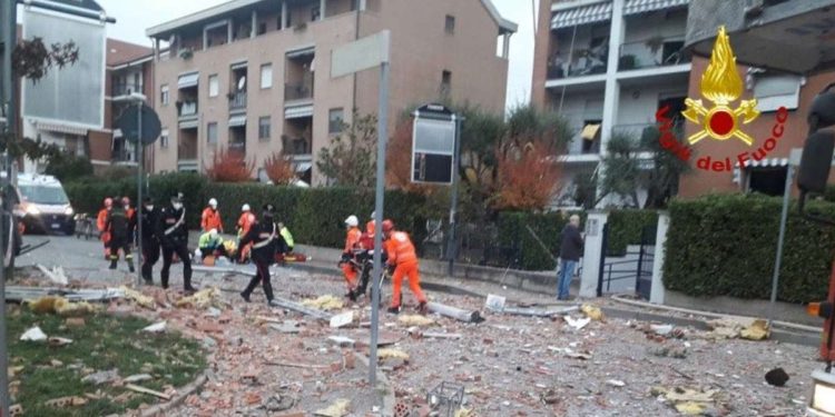 incendio crollo casa Pinerolo