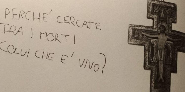 La scritta che Marco Gallo fece sul muro della sua camera la sera prima di morire