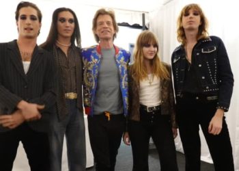 Maneskin con Mick Jagger a Las Vegas