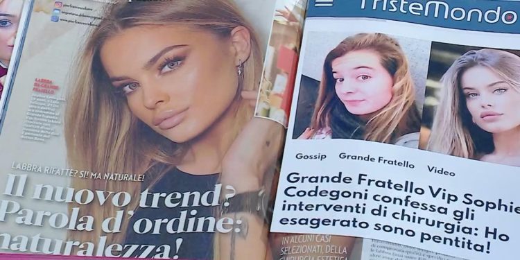 Sophie Codegoni, si parla dei suoi ritocchi a UnoMattina in Famiglia