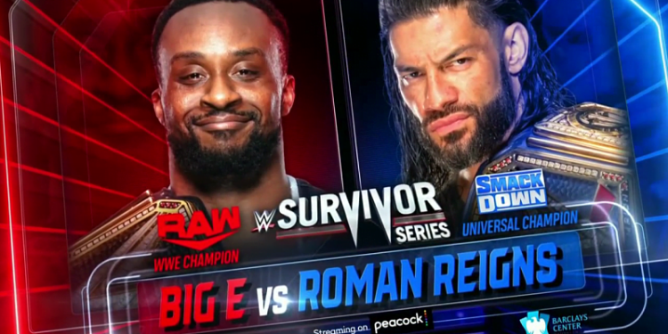 Il campione WWE Big-E affronta il campione Universale Roman Reigns alle Survivor Series 2021