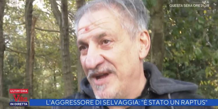 Roberto Di Blaso, aggressore di Selvaggia Lucarelli (La Vita in Diretta)