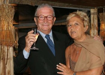 Luciano Rispoli e la moglie Teresa Betto (LaPresse)