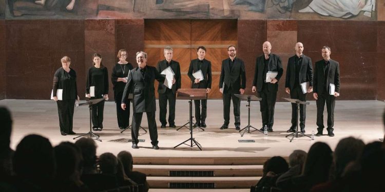 The Tallis Scholars diretti da Peter Phillips, concerto IUC in Aula Magna della Sapienza, i27 novembre 2021 a Roma .Photo © 2021Federico Priori e Andrea Caramelli