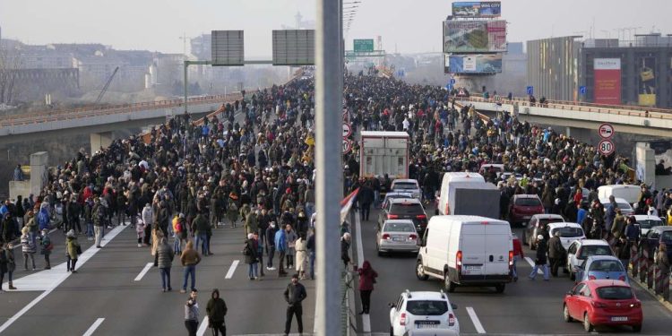 Proteste in Serbia contro miniera litio (Foto: 2021, LaPresse)