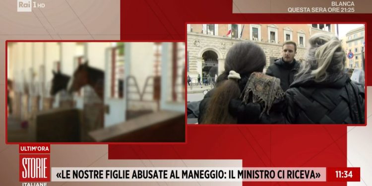 Abusi al maneggio, il caso a Storie Italiane