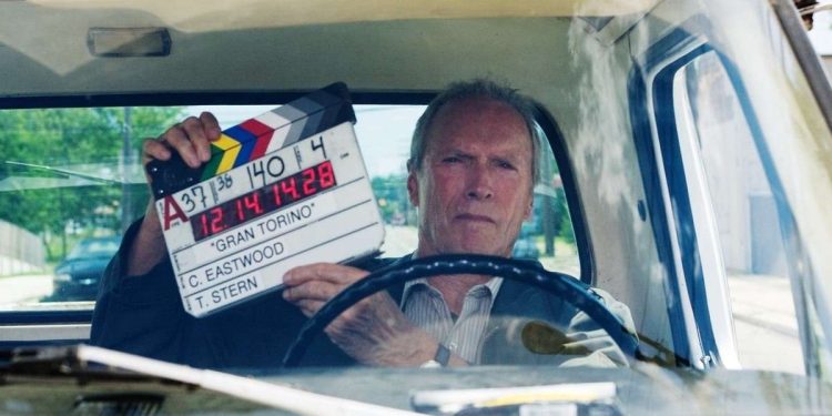 Clint Eastwood sul set di Gran Torino