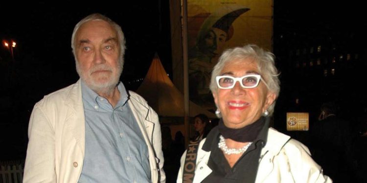 Enrico Job e Lina Wertmüller (LaPresse)