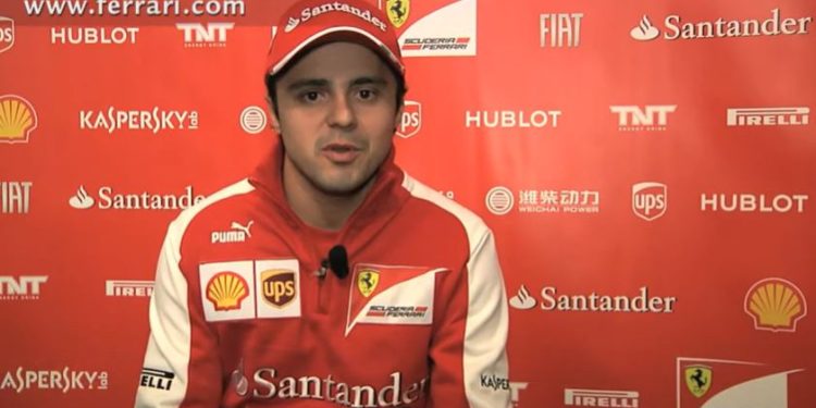 Felipe Massa ai tempi della Ferrari (screen da Youtube)