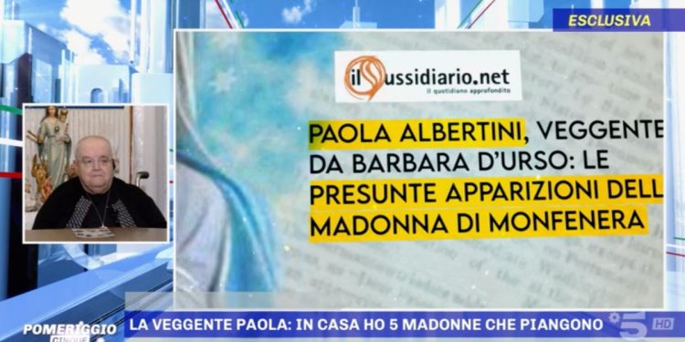 La veggente Paola Albertini a Pomeriggio 5