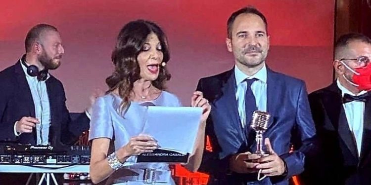 Un momento della cerimonia di premiazione