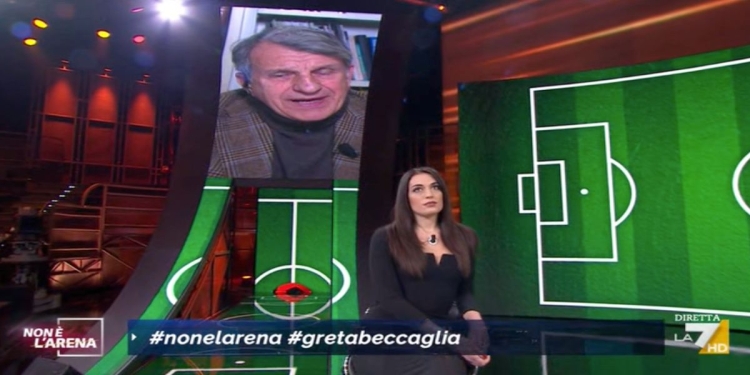 Raffaele Morelli e Greta Beccaglia a Non è l'Arena