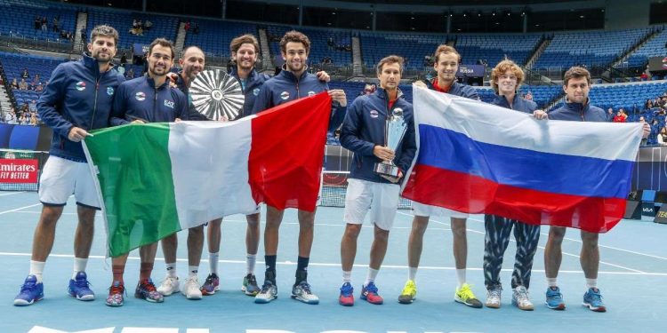 Diretta Italia Russia (1-2), Atp Cup 2022: gli azzurri sono eliminati (Foto LaPresse)