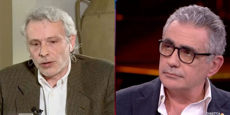 Giovanni Frajese e Fabrizio Pregliasco a Non è l'Arena