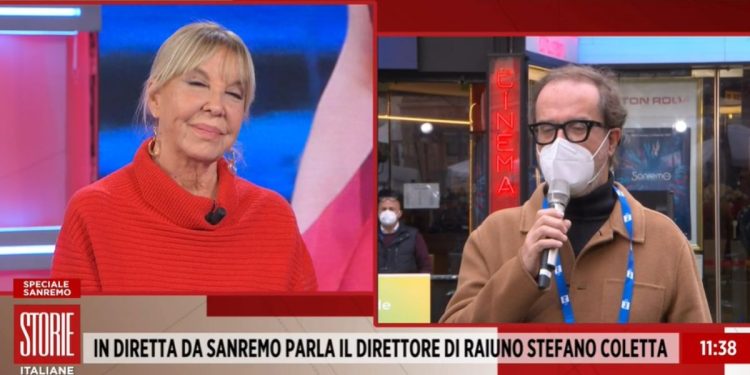 Wilma Goich e Stefano Coletta (Storie Italiane, 2022)