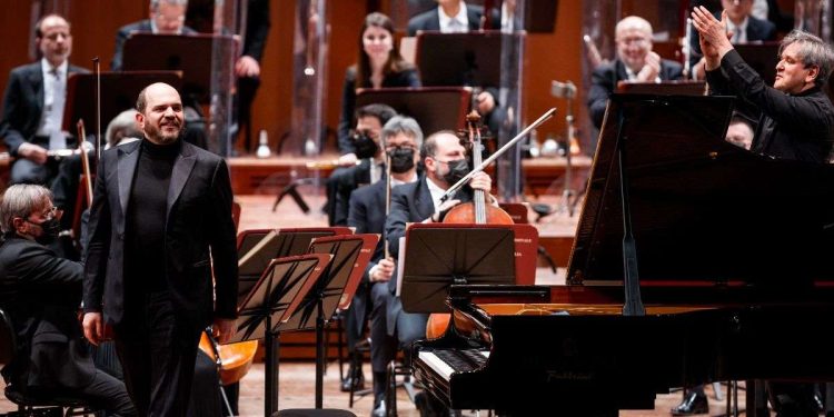 Kirill Gerstei e Antonio Pappano (Foto Musacchio Iannello)