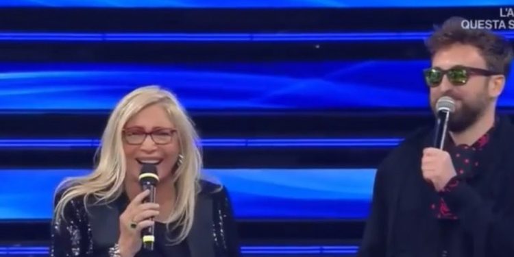 Mara Venier e Dargen D'Amico (Domenica In, Rai 1, 2022)