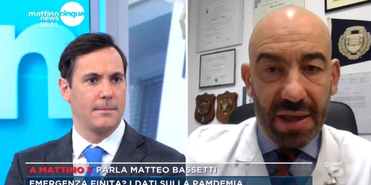 Matteo Bassetti a Mattino 5