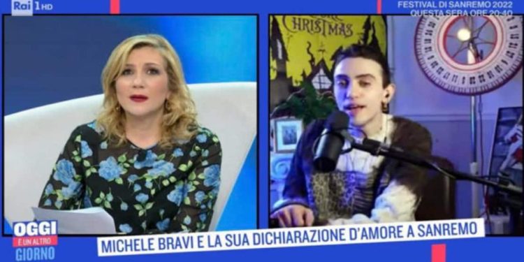 Serena Bortone e Michele Bravi, Oggi è un altro giorno