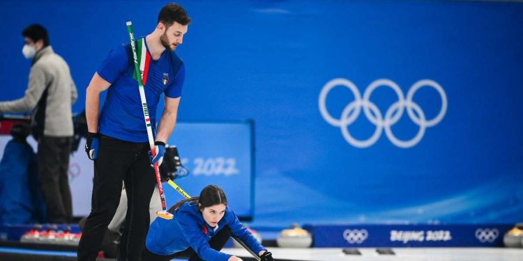 Diretta Italia Norvegia 8-5: medaglia d'oro nel curling doppio misto alle Olimpiadi Pechino 2022 (Foto LaPresse)