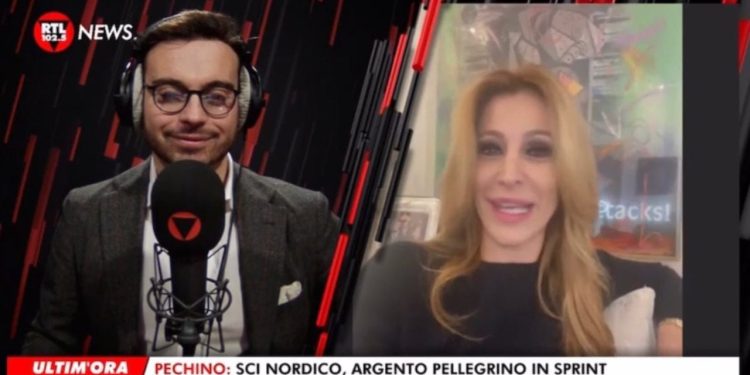 Francesco Fredella e Adriana Volpe (Rtl 102.5 News, "Trends&Celebrities")